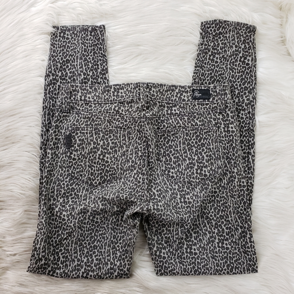 Paige Gray leopard Verdugo Leggings Jean SZ 28